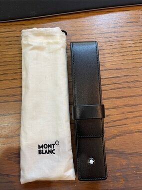 Montblanc Meisterstuck Black Leather 1-Pen Pouch - brand new without tag